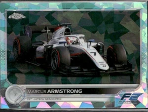 2022 Topps Chrome Sapphire Formula 1 Aqua Refractors #135 Marcus Armstrong /99 - Picture 1 of 2