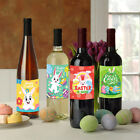 Happy Easter Sticker Cartoon Rabbit Wine Bottle Stickers Baking Label Wall Dec y