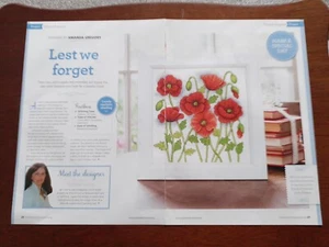 Lest We Forget Vibrant Poppies Cross Stitch Pattern - Pattern Only - Picture 1 of 5
