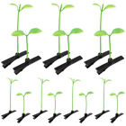 50pcs Bean Sprout Hair Clips Green Plant Barrettes for Girls-IT