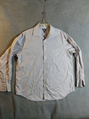 Croft & Barrow Hombre Azul/Blanco/Púrpura Manga Larga Abotonada Camisa 17 1/2 36/37 Foto 1 de 4