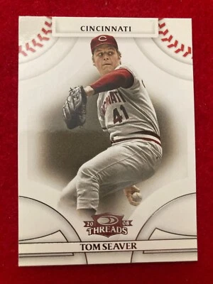 Tom Seaver 2008 Donruss Threads #19 Cincinnati Reds Card HOF - Image 1 of 4