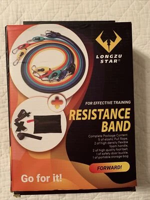 Conjunto de bandas de resistência exercício empilhável até 125 libras com grande 11  - Imagem 1 de 4