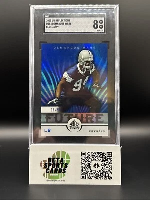 2005 Upper Deck Reflections Blue /99 DeMarcus Ware #264 SGC 8 Rookie FREE SHIP - Image 1 of 2