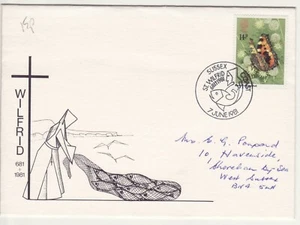 GB Stamps Souvenir Cover 1300th anniv. Saint Wilfrid, religion, fish, cross 1981 - Picture 1 of 1
