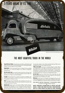 1937 WHITE MOTOR CO. LABATT'S Beer Truck Vntg-Look DECORATIVE REPLICA METAL SIGN - Picture 1 of 1