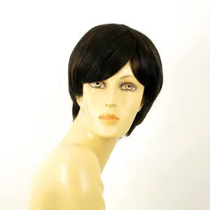 wig for women 100% natural hair black and copper intense ref SHARONA 1b30 PERUK - Imagen 1 de 8