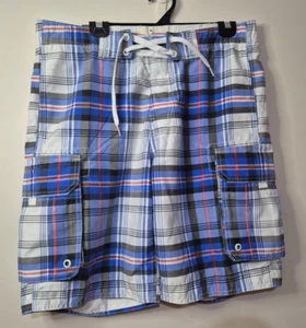 Fox Jeans Cargo Shorts Tartan Regular Size 36/Large BNWT Board Shorts - Picture 1 of 9