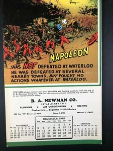 Ripley's Believe It Or Not - Calendar Advertising Dec 1948 - Napoleon - Picture 1 of 3