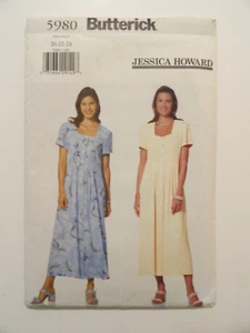 Butterick 5980 Misses' Jessica Howard Dress Size 20-22-24 Uncut Sewing Pattern - Picture 1 of 3