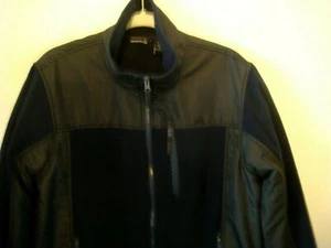NWT MINUS ZERO Men's Jacket NAVY Soft Shell Fleece Lined Full Zip Large - Picture 1 of 11