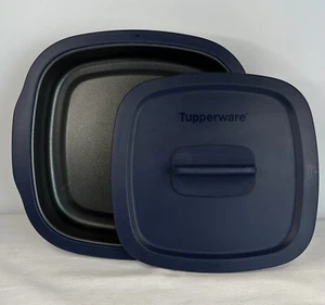 Tupperware MicroPro Series Base Grill 8682D-1 e Coperchio 8274D-1 Microonde Antiaderente - Foto 1 di 15