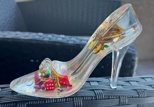 Las Vegas Souvenir Princess Shoe Stiletto Pump Heel kitsch dice inside gift shop - Picture 1 of 7