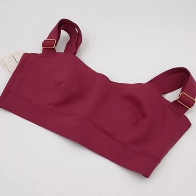 Free People Womens Medium Naomi Longline Bra Dried Rose Dark Pink M - Image 1 of 4