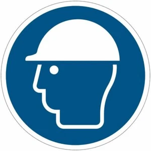 Panneaux D'Obligation ISO 7010 "Casque De Protection Obligatoire" M014 - Imagen 1 de 1
