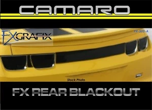 2010 - 2013 Chevrolet Camaro Rear Fascia Trunk Blackout kit Dealer Quality - Foto 1 di 4