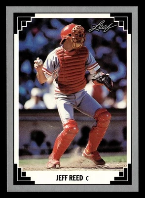 Jeff Reed 1991 Leaf #102 Cincinnati Reds BASEBALL *211 - Image 1 of 2