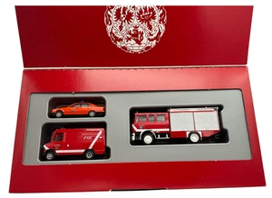 Herpa 1:87 Set „150 Jahre Feuerwehr Erlangen“ – MB 1124, T2 Wasserrettung, BMW 5 - Bild 1 von 9