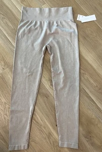 YOGAlicious OAK BROWN XL Extra Large Stonewash Seamless Allure Ankle Leggings - Bild 1 von 6