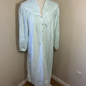 Lanz of Salzburg Large Nightgown Floral Eyelet Lace Grandma Cottagecore Prairie - Picture 1 of 8