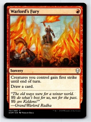 Warlord's Fury C Dominaria # 151 NM Normal - Image 1 of 2