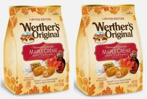 Werther's Original Ltd Edition Maple Creme SOFT Caramels | TWO bags | 7.4 oz eac - Picture 1 of 1