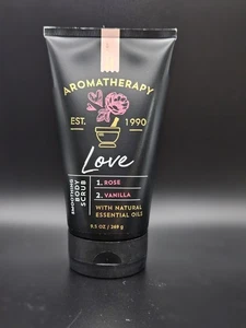 Bath & Body Works Aromatherapy Love Rose Vanilla Smoothing Body Scrub 9.5 oz - Picture 1 of 2