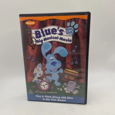 DVD de película musical grande de Blues Clues Blue región 4 PAL publicación gratuita Nickelodeon Foto 1 de 3