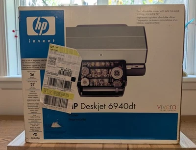 HP Deskjet 6940dt Digital Photo Inkjet Printer - New in Sealed Original Box 6940 - Image 1 of 4