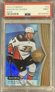 2023 Upper Deck Synergy #52 Mason Mctavish Gold /25 Hockey PSA 9 - Picture 1 of 2
