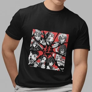 Demon Slayer Hashira T-Shirt Kimetsu no Yaiba Corps Mitglieder Anime Grafik Unisex - Bild 1 von 5