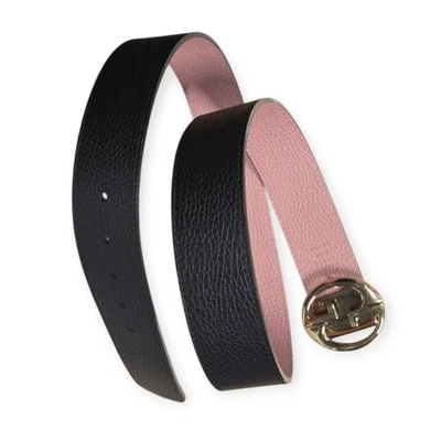 Gucci Reversible Belt w/Interlocked GG Black/Pink Size 90/36 Style# 480199 - Image 1 of 4