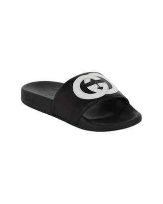 Gucci Interlocking G Leather Slide - Image 1 of 3