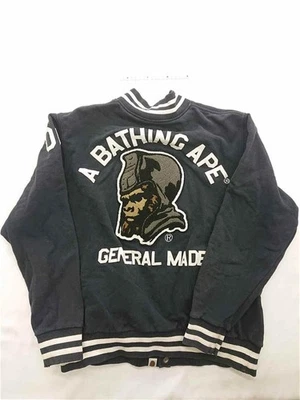 A Bathing Ape Varsity Jacket M Black General Maid No.sj1864 - Image 1 of 4