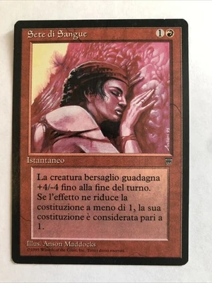 Blood Lust X1 Italian Legends Ex+ Condition See Pics Front Back - Image 1 of 2