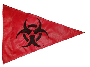 Bandera de seguridad triángulo personalizado riesgo biológico ATV JEEP UTV SxS triciclo reclinado casa de juegos - Imagen 1 de 9