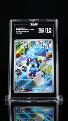TAG 10 GEM MINT Japanese Pokemon 2023 Riolu 086/078 Scarlet ex Sv1S - Image 1 of 3