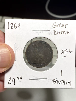 1868 Great Britain 1 Farthing - Image 1 of 2