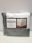 Charter Club Damask Solid 550 Thread Count Queen Bedskirt Smoke Gray