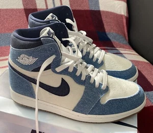 Air Jordan 1 Retro High OG "Denim" Blau Größe EU 45 / US 11 - mit Kassenbon - Bild 1 von 15