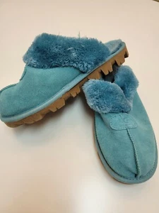 Ugg Australia Teal Blue Disquette ciabatte da donna taglia Seven 7 - Foto 1 di 4