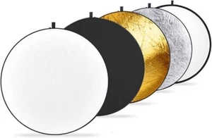 NEEWER 43 Inch/110 Centimeter Light Reflector Diffuser 5 in 1 Collapsible Multi - Picture 1 of 1