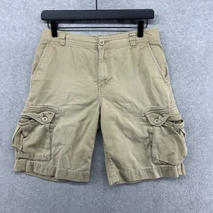 Polo Ralph Lauren Shorts Boys Size 16 Beige Cargo Flat Front VTG Military - Picture 1 of 10