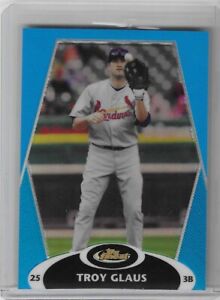 Troy Glaus 2008 Topps Finest Blue Refractor #89  018/299 St. Louis Cardinals