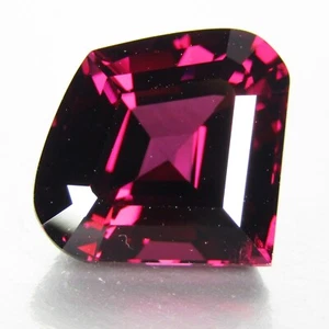 9.75Ct Natural Genuine Raspberry Color Rhodolite Garnet Fancy Cut Collector Gem - Picture 1 of 7
