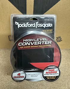 Rockford Fosgate Car 4-Channel High-to-Low Converter Speaker RCA Adapter RF-HLC4 - Picture 1 of 3