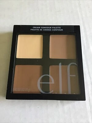 e.l.f. Cream Contour Palette 4 Shades Easy Apply Blendable Buildable Highlights - Image 1 of 3