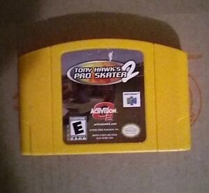 Nintendo 64 N64 Tony Hawk's Pro Skater 2 Authentic Game Cartridge Tested Works