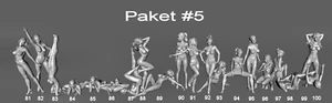 20x Akt Erotische Frauen Figuren - PAKET #5 - H0 - unbemalt - Bild 1 von 2