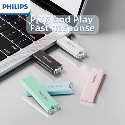 ​Philips 64GB USB 2.0 Flash Drive with LED Light for Photos/Music/Files Storage - Image 1 of 4